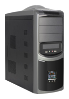 Корпус SuperPower 3333-CA, 450W, LCD, Черный/Серебристый