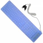 Клавиатура AgeStar  <AS-HSK810L-Blue> <USB&PS/2>  109КЛ,  гибкая