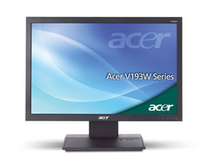 19" LCD TFT Acer  V193Wb 300cd, 5ms, 176/176, 1440x900