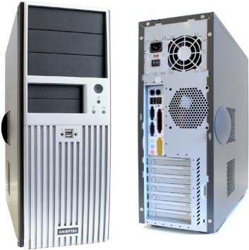 Корпус  Chieftec Miditower CH-04B-B-A Black ATX 400W (24+6+4пин), с дверцей