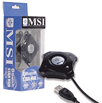 Концентратор 7 port USB2.0 HUB + Bluetooth, внешний Microstar (MSI) BTHub, Bluetooth Star Hub