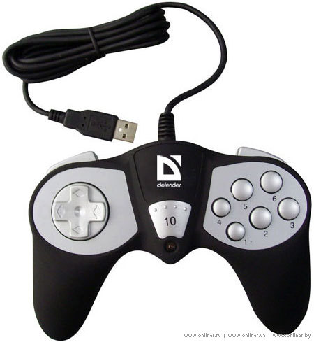 Геймпад DEFENDER Game RACER 10 кн, USB