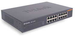 Коммутатор Dlink DES-1016D 16-port 10/100M Autosensing Unmanaged Desktop Switch, 19"