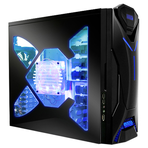 Корпус NZXT Guardian 921 Blue Rebon Middle Tower black w/o PSU
