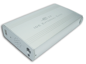 MATCH TECH HE-3501 3.5" USB2.0 IDE CASE, transfer up to 480Mbps, for all types of 3.5" IDE disk, Alu