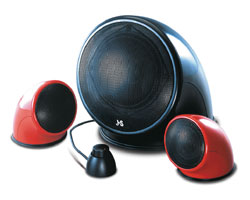 2.1 Jazz Speakers J-8901 сабвуфер(4") 12Вт + 2 сателлита(2,5") 4Вт