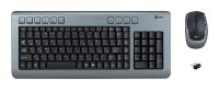 Комплект Kreolz WMKM2 Black&Silver (Кл-ра,М/Мед,FM,USB+Мышь 5кн,Roll,FM,USB)