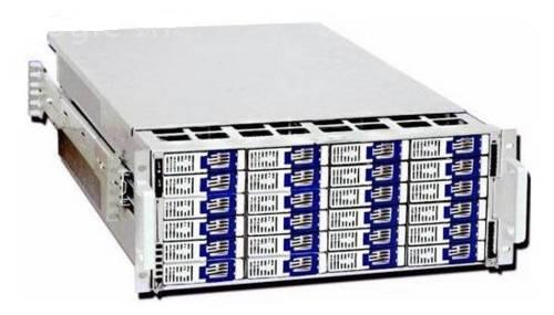 Корпус Genesys Rack RACK-4600SATAB , 4U, 24 x Hot Swap SATA bays, 5.25" open bay (rear), Slide Rails