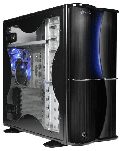 Корпус Thermaltake VE7400BWS Soprano DX, Black, 400W PSU, Steel Case, Middle Tower, 4x5.25’’+2x3.5’’