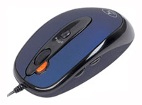 Мышь A4-Tech X5-57D-1, USB+PS/2  черно-синяя