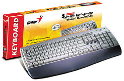 Клавиатура Genius KB06X PS/2 ЧЕРНАЯ с подставкой для запястий
